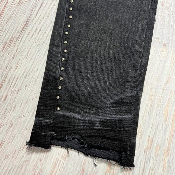 NWT DL1961 CHRISSY Ultra High Rise Skinny Jeans SIZE 26 HOLDEN Black Studded NEW - Picture 8 of 14